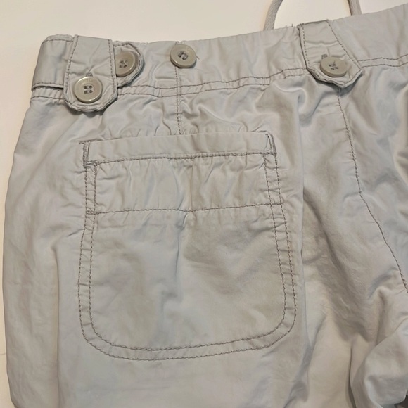 Calvin Klein Jeans 100% Cotton Women's Cream Cargo Bermuda Shorts Size 4 - Picture 10 of 11